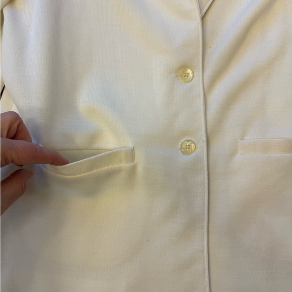 Alfred Dunner white blazer pockets size 14 - Picture 5 of 8
